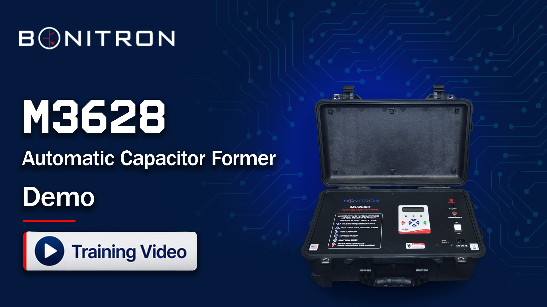 M3628 Automatic Capacitor Former training video